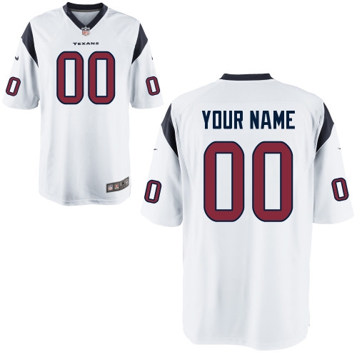 NEW NFL men's houston texans customized game white jerseys NEW NFL men's houston texans customized game white jerseys