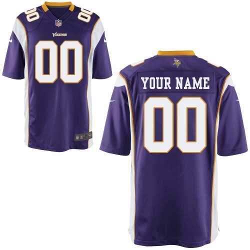 men's minnesota vikings customized game team color jerseys men's minnesota vikings customized game team color jerseys