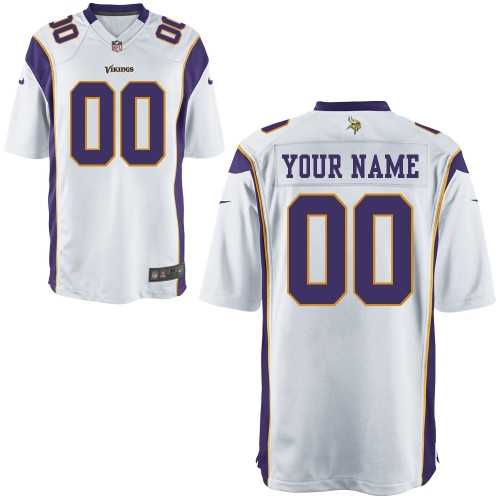 men's minnesota vikings customized game white jerseys men's minnesota vikings customized game white jerseys