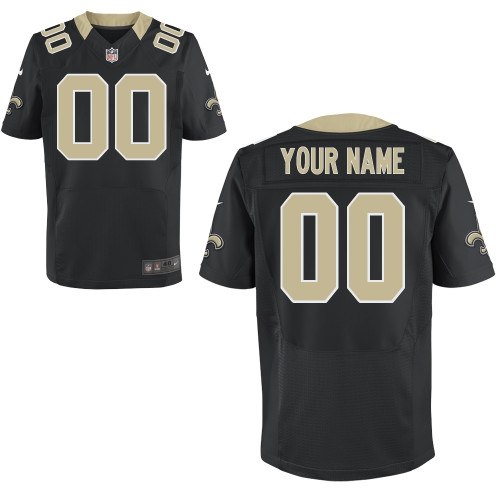 men's new orleans saints customized elite team color jerseys
