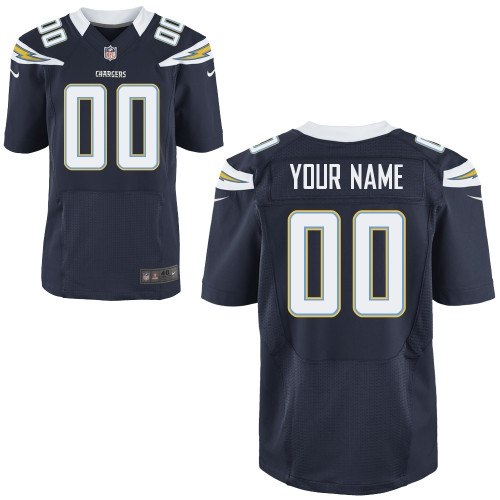 men's san diego chargers customized elite team color jerseys