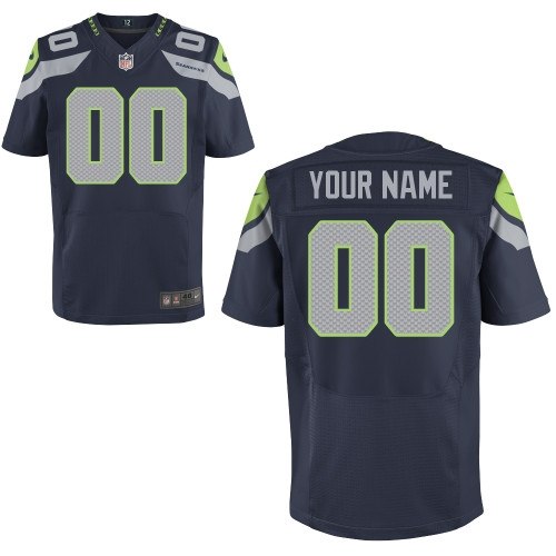men's seattle seahawks customized elite team color jerseys men's seattle seahawks customized elite team color jerseys
