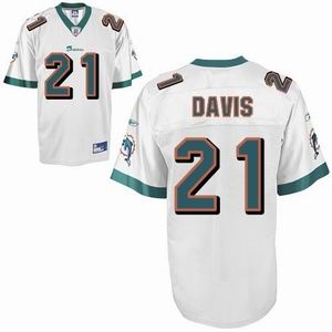 miami dolphins 21 vontae davis white jersey