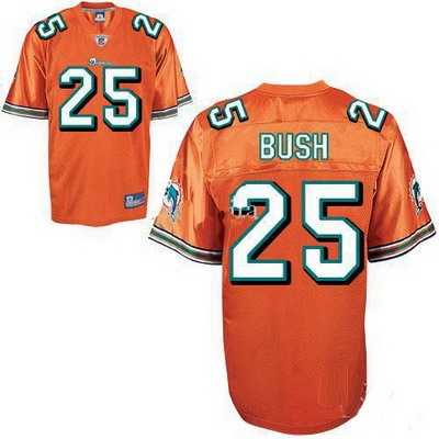 miami dolphins 25 reggie bush orange jerseys