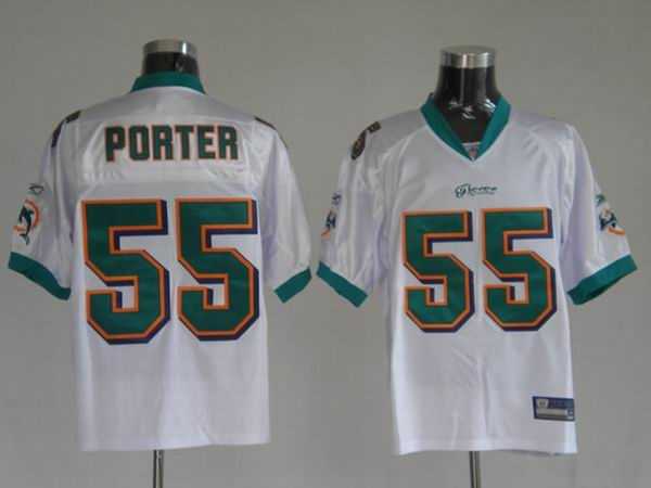 miami dolphins 55 joey porter white jerseys