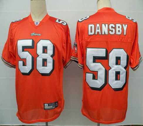 miami dolphins 58 karlos dansby orange jerseys