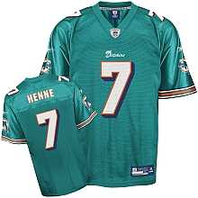 miami dolphins chad henne #7 team color jersey