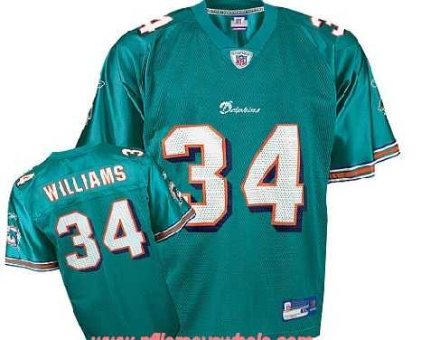 miami dolphins ricky williams #34 team color jersey miami dolphins ricky williams #34 team color jersey