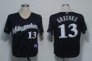milwaukee brewers 13 greinke dark blue cool base m