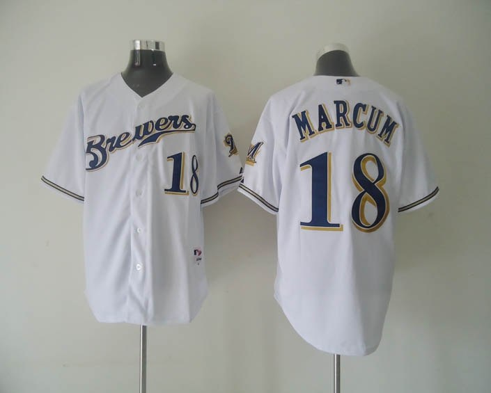milwaukee brewers 18# marcum white