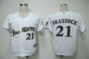 milwaukee brewers 21 braddock white cool base