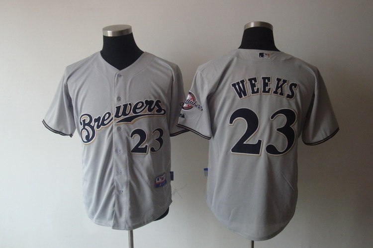 milwaukee brewers 23# weeks grey