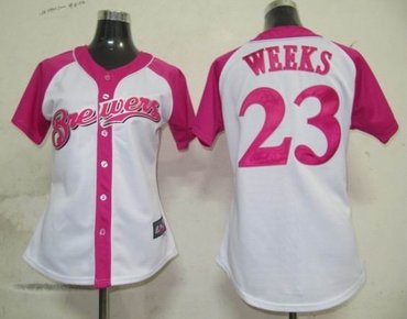 milwaukee brewers 23 weeks fielder womens pink splash fashion jersey milwaukee brewers 23 weeks fielder womens pink splash fashion jersey
