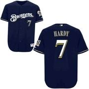 milwaukee brewers 7 j.j. hard blue