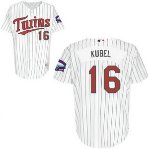 minnesota twins #16 kubel pinstripe jersey