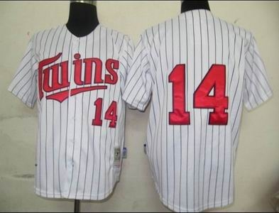 minnesota twins 14 hrbek jerseys white m n