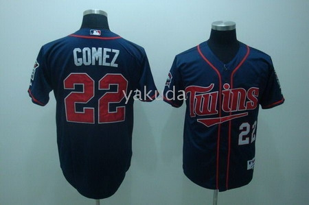 minnesota twins 22 carlos gomez dark blue baseball jerseys1