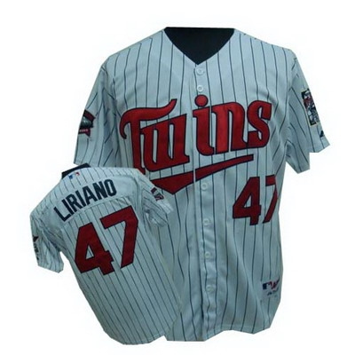 minnesota twins 47 liriano(blue strip)