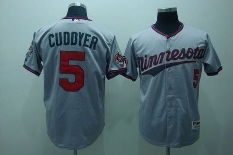 minnesota twins 5 michael cuddyer grey 2010 50th season patch