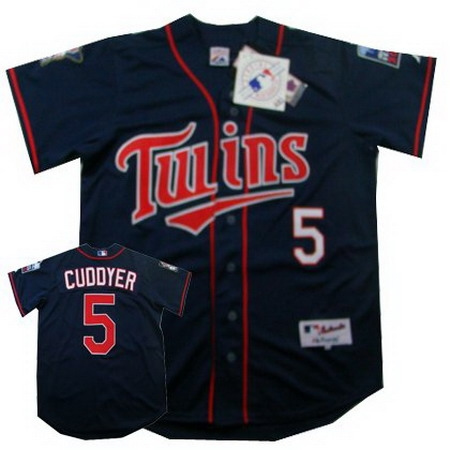 minnesota twins 5 michael cuddyer navy blue jersey (2010 patch)