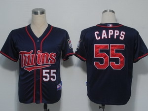 minnesota twins 55 capps dark blue