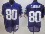 minnesota vikings #80 cris carter purple throwback jerseys