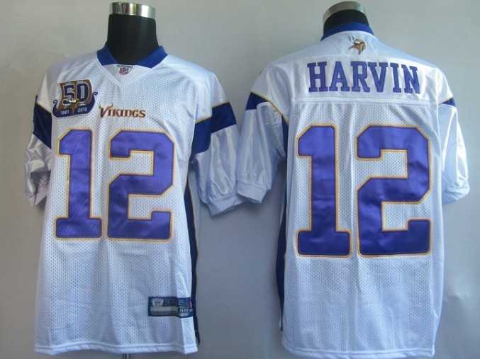 minnesota vikings 12 harvin white [50th