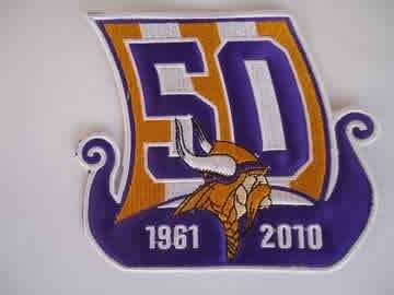 minnesota vikings 50th anniversary patch