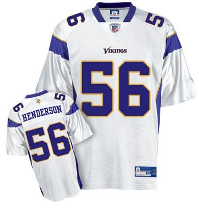 minnesota vikings 56# e.j. henderson white