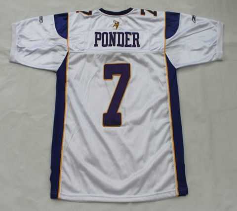 minnesota vikings 7 ponder white(2011 new player) minnesota vikings 7 ponder white(2011 new player)