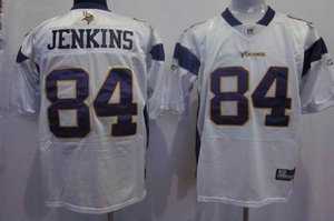 minnesota vikings 84 jenkins white color jersey