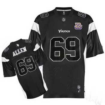 minnesota vikings jared allen 69 black jersey 50th anniversary patch minnesota vikings jared allen 69 black jersey 50th anniversary patch