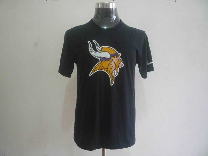 minnesota vikings sideline legend authentic logo dri-fit t-shirt black