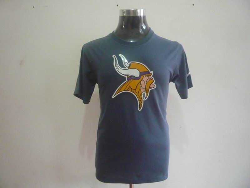 minnesota vikings sideline legend authentic logo dri-fit t-shirt grey