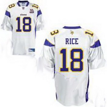 minnesota vikings sidney rice 18 white jersey 50th anniversary patch minnesota vikings sidney rice 18 white jersey 50th anniversary patch