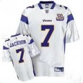 minnesota vikings tarvaris jackson 7 white jersey 50th anniversary patch minnesota vikings tarvaris jackson 7 white jersey 50th anniversary patch