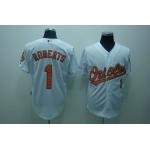 mlb baltimore orioles #1 roberts white(cool base)