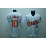 mlb baltimore orioles #10 jones white(cool base)