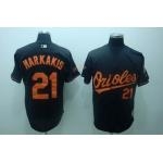 mlb baltimore orioles #21 markakis black