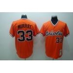 mlb baltimore orioles #33 murray m&n orange