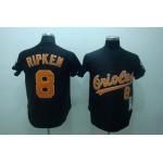 mlb baltimore orioles #8 ripken m&n black