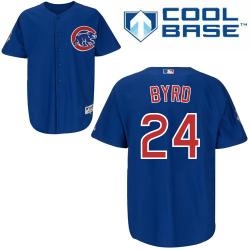 mlb chicago cubs 24# byrd blue cool base kid jerseys mlb chicago cubs 24# byrd blue cool base kid jerseys