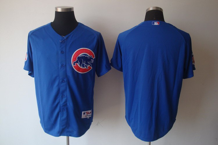 mlb chicago cubs blank blue jerseys