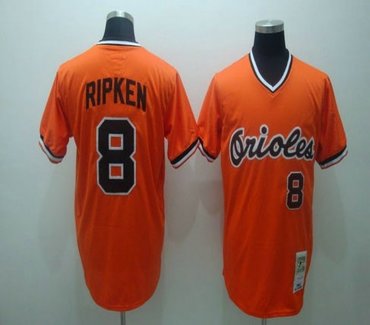 mlb jerseys #8 ripken baltimore orioles orange jerseys