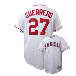 mlb jerseys&anaheim angels 27& v.guerrero white
