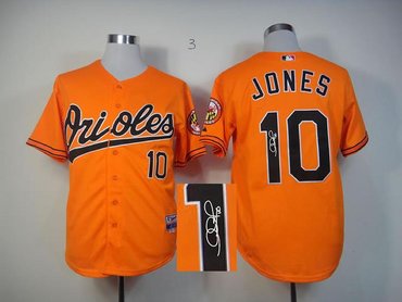 mlb jerseys Baltimore Orioles #10 jones Orange Signed Jersey