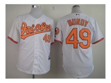 mlb jerseys Baltimore Orioles #49 bundy white