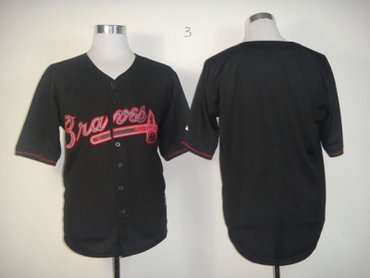 mlb jerseys atlanta braves blank black(fashion)