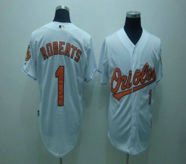 mlb jerseys baltimore orioles #1 roberts white jerseys