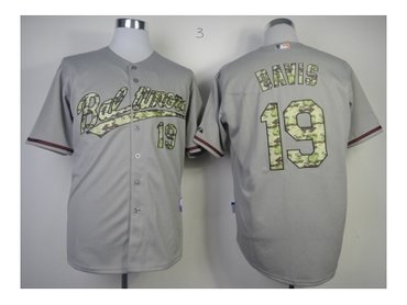 mlb jerseys baltimore orioles #19 davis grey(number camo)